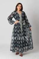 فستان ماكسي مطرز