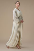 جلابية شيفون طويلة سكري