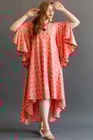 جلابية رمضانية واسعة نسائي لون فوشي