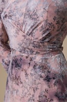 فستان موف طويل شيفون