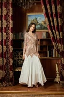 فستان سهره ترتر شوقر بلونين لون ذهبي