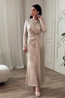 فستان بيج سهرة ماكسي ميتالك بزم