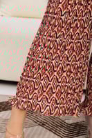 طقم بنطلون وقميص بليسيه مشجر