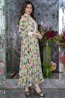 بلوزة وتنورة بليسية بطبعة أزهار