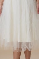 فستان سكري قصير دانتيل بتنورة تول