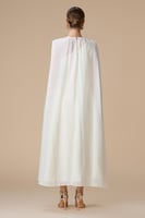 فستان سكري ميدي بأكمام كاب