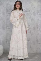 فستان ماكسي أنيق بأكمام واسعة