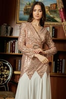 فستان سهره ترتر شوقر بلونين لون ذهبي