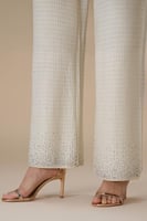 طقم سهرة اوف وايت بتطريز