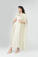 جلابية الشيفون بشك الورد