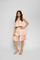 طقم جاكار بتنورة طبقتين