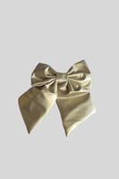 فيونكة جلدية ذهبي