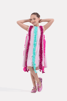 فستان كرموشات ملونه