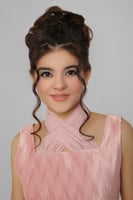 فستان كلوش مع تل ملتف على الرقبة