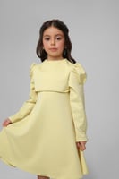 فستان أنيق بطبقة علوية متصلة