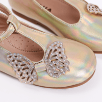 حذاء الجلد بالفراشة الجانبيه