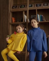 طقم شتوي الجميلة النيلي