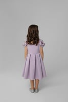 فستان بأكمام فيونكات مميزه