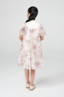 فستان مورد بكشكشة