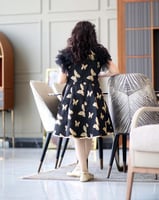 فستان الفراشه الذهبيه