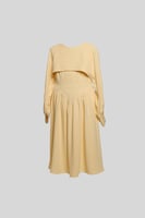 فستان مزموم بقطعة علوية منفصلة