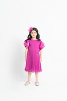 فستان الطيات الأرجواني