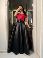 فستان سهره بخامه مكادو راقي +وشاح خلفي 038