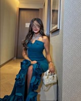 فستان سهره راقي بخامه باربي تطريز ورد فاخر 052