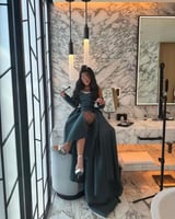 فستان سهرة ميكادو بتطريز فاخر على الصدر 0123