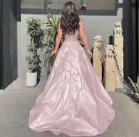 فستان سهرة تفتة تطريز كمبيوتر 0102