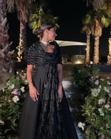 فستان سهرة راقي تصديز على الصدر 01