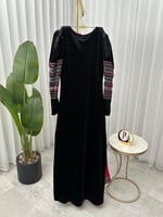 فستان يوم التأسيس تطريز كمبيوتر+عفريته