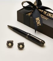 طقم قلم وكبك مونت بلانك