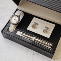 طقم ساعة ولادي مع قلم وكبك وسبحة هدايا اطفال