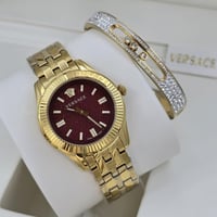 طقم نسائي ساعه واسواره ماركه فرزاتشي هدايا نسائيه