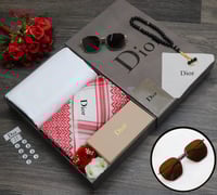 قماش مع شماغ ديور بوكس رجالي مع الملحقات