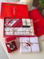 طقم رجالي كارتير - قماش وشماغ وساعة مع الملحقات