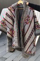 شال شتوي مبطن بفرو -مناسب للجنسين