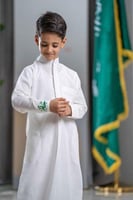 ثوب العيد للأطفال قماش لينن ممتاز