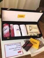 طقم فندي شماغ وقماش وطقم ساعة هديه