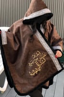 شال شتوي مبطن بفرو -مناسب للجنسين