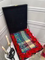 شال كشميري نسائي فاخر_مع تغليف الورد