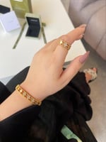 اسوارة نسائية وخاتم مرصع زركون فانكليف