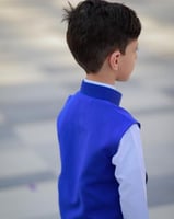 سديري رمضان بلون الأزرق انيق مع رسمة الهلال