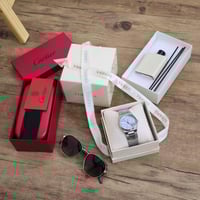 بوكس ساعة ونظارة مع الملحقات