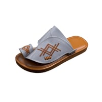 حذاءرجالي رصاصي على عسلي