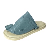 حذاء رجالي جلد الثعبان لون بحري