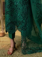 فستان هندي بلون زمرد الغابة الساحر