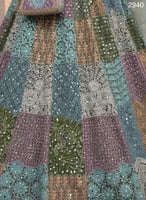 لهينغا بوليت كولور ملكي بتطريز فاخر