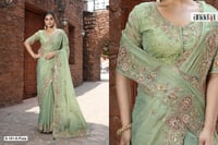 ساري هندي ملكي بـ ١٦ لون فخم